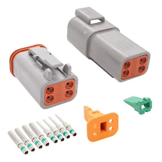 PICO 7872-91 16-14 AWG 4-Way Deutsch DT Connector Combo Pack, 1-Set