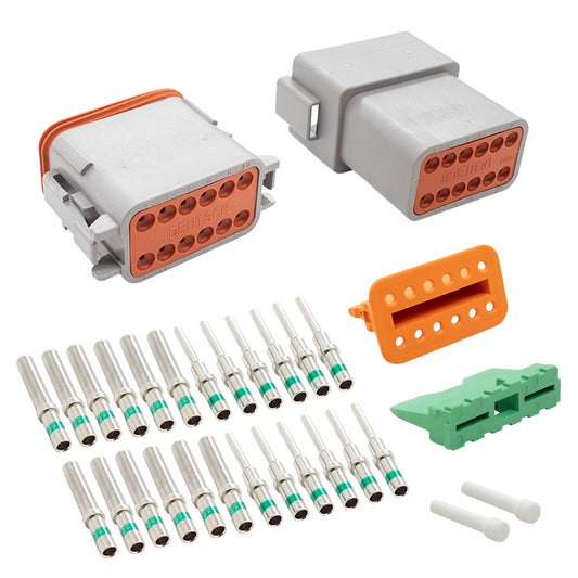 PICO 7875-91 16-14 AWG 11&12-Way Deutsch DT Connector Combo Pack, 1-Set