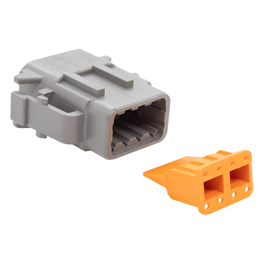 PICO 7918-91 8-Way Deutsch DTM Series Plug & Wedgelock, 1-Set