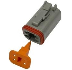 PICO 7995-34 Male 4 Way Deutsch Plug & Wedgelock, 10/Pack, Deutsch No: DT06-4S / W4S