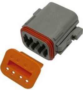 PICO 7999-11 Male 8 Way Deutsch Plug & Wedgelock, 1/Pack, Deutsch No: DT06-8S / W8S