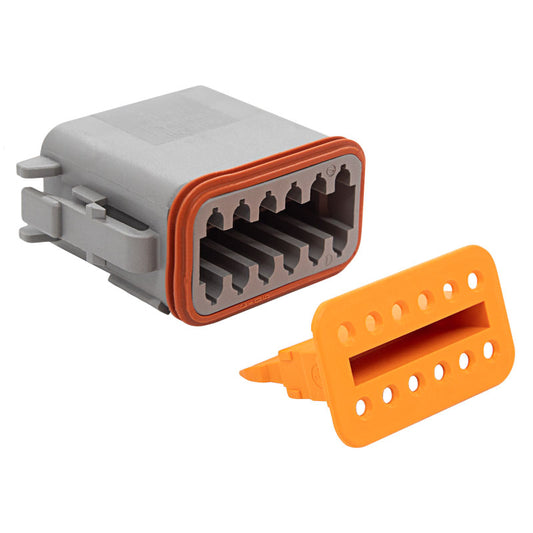 PICO 8001-11 12-Way Deutsch DT Series Plug & Wedgelock, 1-Piece