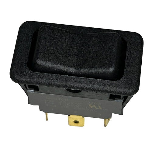 Eaton 8006K40N1V2 Rocker Switch DPDT On-Off-On, 15A@125VAC / 10A@250VAC (3/4HP), Black, QC Terminals