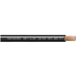 PICO 8016-0-44 16 AWG Black TEW Wire, 25' Length