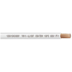 PICO 8016-6-44 16 AWG White TEW Wire, 25' Length