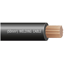 PICO 8061-28 1 AWG Black Welding Cable, 500' Length
