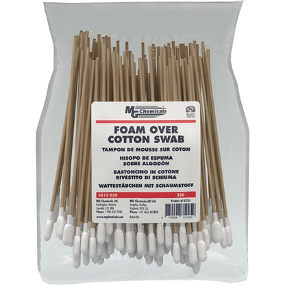 MG Chemicals 812-250 Single Headed Foam-Over-Cotton Swab (250 Pack)