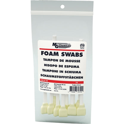MG Chemicals 813-10 Single Sided Foam Swab (10 Pack)