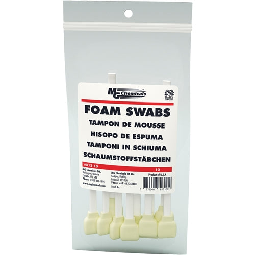 MG Chemicals 813-10 Single Sided Foam Swab (10 Pack)