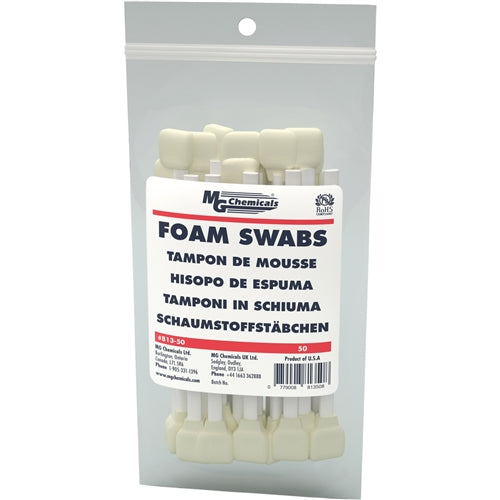 MG Chemicals 813-50 Single Sided Foam Swab (50 Pack)
