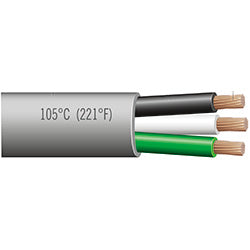 PICO 8137-B 16/3 AWG Grey Jacketed Automotive Wire, 50' Length