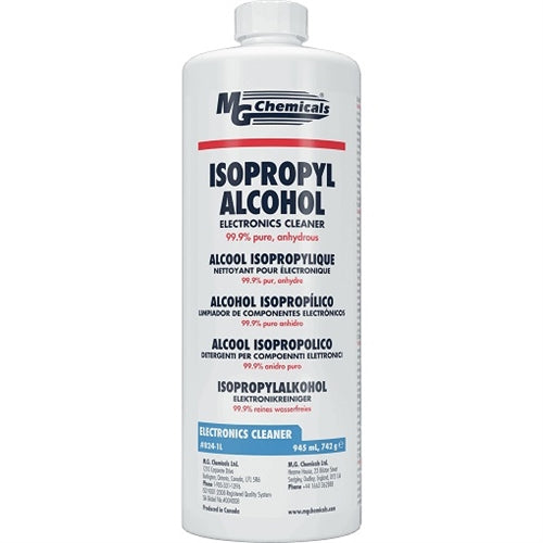 MG Chemicals 824-1L 99.9% Pure Anhydrous Isopropanol 1 Litre