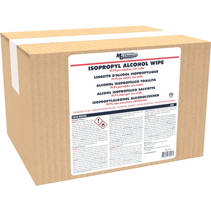 MG Chemicals 824-WX500 99.9% Isopropyl Alcohol Wipes (500 Single Wipes/Box)