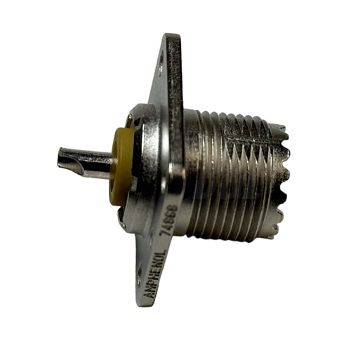 Amphenol 083-1R UHF Panel Receptacle 4 Hole Square (E0224)