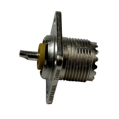 Amphenol 083-1R UHF Panel Receptacle 4 Hole Square (E0224)
