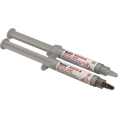 MG Chemicals 8331S-15G Silver Conductive Epoxy Adhesive, 2 Syringe Kit
