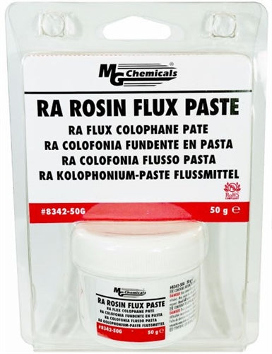 MG Chemicals 8342-50G RA Rosin Flux Paste 50g Tub Compatible with with Leaded or Lead Free Solders