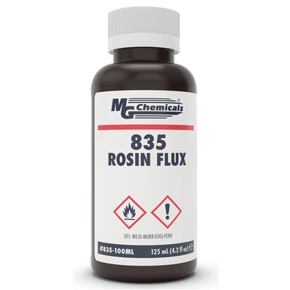 MG Chemicals 835-100ML Rosin Flux Liquid 100mL Bottle Compatible with with Leaded or Lead Free Solders