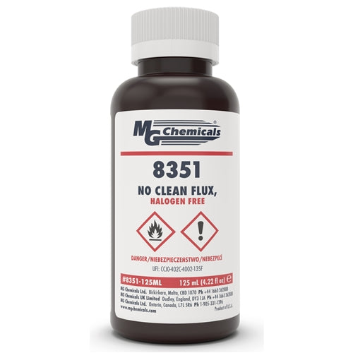 MG Chemicals 8351-125ML No Clean Halogen Free Flux, 125mL Bottle