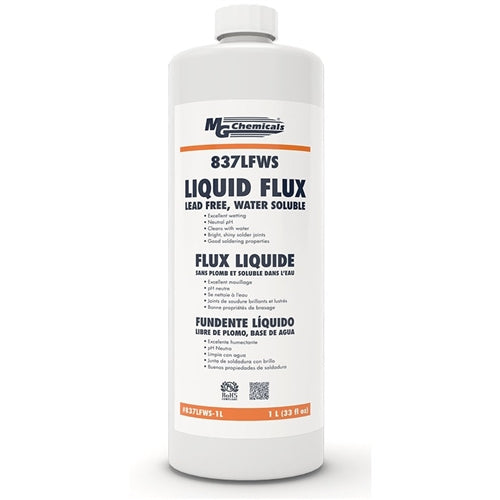 MG Chemicals 837LFWS-1L Lead Free Water Soluble Flux Bottle