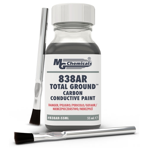 MG Chemicals 838AR-55ML Total Ground Carbon Conductive Coating, 55mL Jar