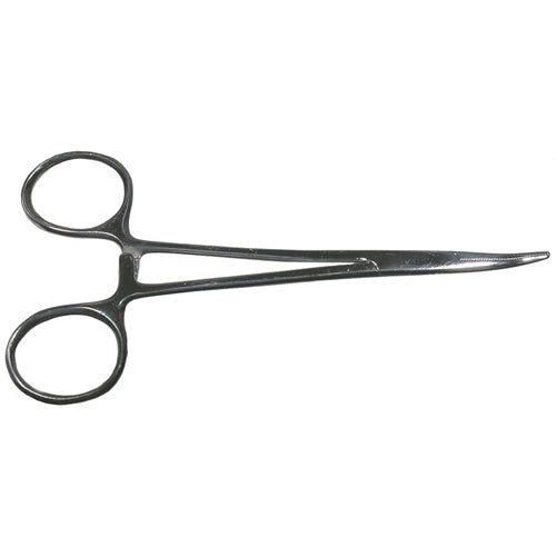 Mode 84-145-1 Stainless Steel Curved Tip Clamping Forceps / Seizers, 125mm