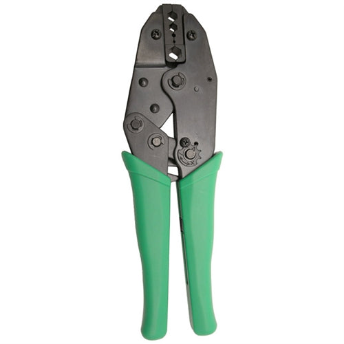 Mode 84-180-1 RF Connector Crimp Tool for RG58, RG59, RG62 and RG6, Die Sizes (.068", .100", .213", .255", .324")
