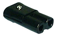 Philmore 8465 Replacement IEC320-C7 AC Plug, Inline with Solder Terminals, Black