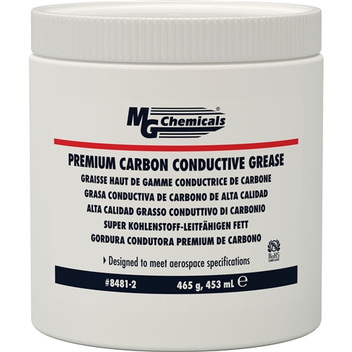 MG Chemicals 8481-2 Premium Carbon-Filled Electrically Conductive Grease, 462mL Jar