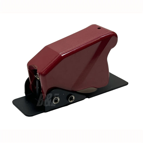 Safran 8498K6 Toggle Switch Guard, for Use with 2 or 3 Position Toggle Switches, Red
