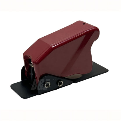 Safran 8498K6 Toggle Switch Guard, for Use with 2 or 3 Position Toggle Switches, Red