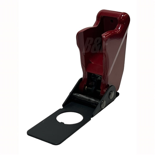 Safran 8498K6 Toggle Switch Guard, for Use with 2 or 3 Position Toggle Switches, Red