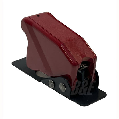 Safran 8498K6 Toggle Switch Guard, for Use with 2 or 3 Position Toggle Switches, Red