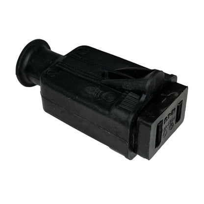 Eaton 86BK 2 Conductor Female Inline Rubber Plug, 15A-125V, NEMA1-15R