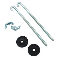 PICO 870-PR 6" x 1/4" J Style Battery Hold Down Bolt with Washers & Nuts, 2-Piece