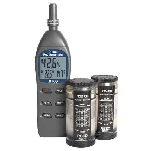 REED 8706-KIT Psychrometer with Humidity Calibration Standards
