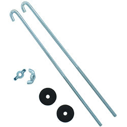 PICO 871-PR 10" x 1/4" J Style Battery Hold Down Bolt with Washers & Nuts, 2-Piece