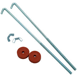 PICO 872-PR 10" x 1/4"L Style Battery Hold Down Bolt with Washers & Nuts, 2-Piece