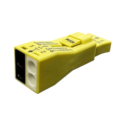 Wago 873-902 Wago Luminaire Disconnect Connector, Push Wire Connection, 2-CONTACTS, 18-12AWG Solid, 16-12AWG Stranded