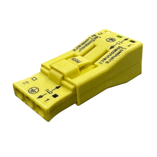 Wago 873-953 Wago Luminaire Disconnect Connector, Push Wire Connection, 3-CONTACTS, 18-12AWG Solid, 16-12AWG Stranded