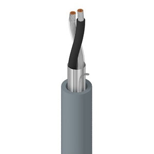 Belden 8760 Multi-Conductor Cable 18AWG 2 Conductor Stranded, Shielded, Twisted Pair, Gray PVC (152M = Full Roll)