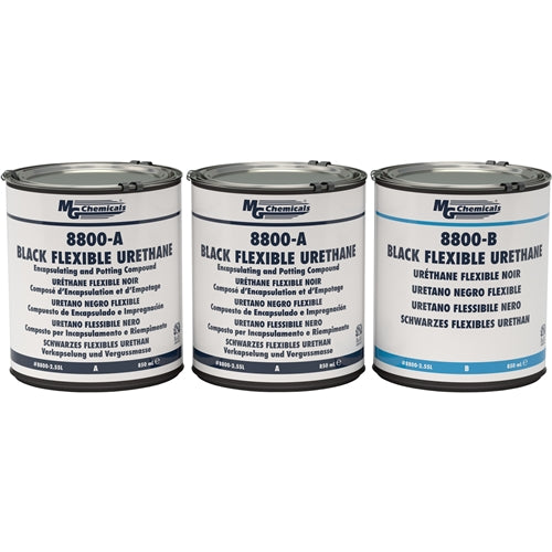 MG Chemicals 8800-2.55L Black Flexible Two-Part Polyurethane Potting Compound