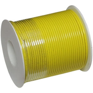 PICO 8820-7-C 20AWG Yellow Primary / Hook Up Wire, Tinned Copper, 300V 90C PVC Insulation, UL1007 100ft Roll