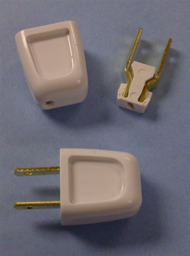 Philmore 8901 Jiffy AC Plug, Non Polarized, White