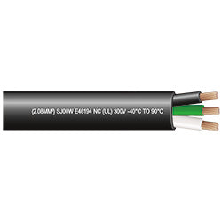 PICO 8907-25 10/3 AWG Rubber Cord Type SJOOW, 50' Length