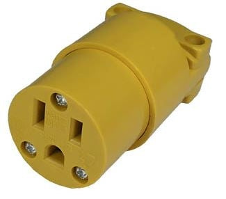 PICO 8956 Female Industrial Grade Electrical Plug 125V 15A, 2 Pole 3 Wire, 5-15R NEMA, cUL Listed *Not Rated for CSA*