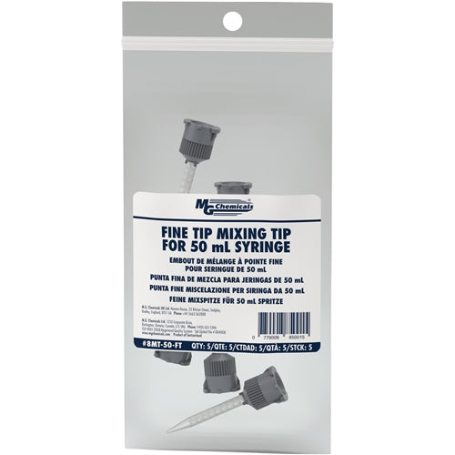 MG Chemicals 8MT-50-FT Fine Mixing Tips (5 Pack) for 50mL Cartridge Systems