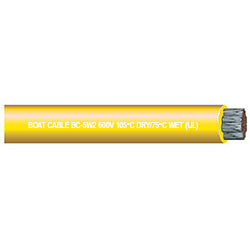 PICO 9002-7-24 2 AWG Yellow Boat Cable Wire, 25' Length