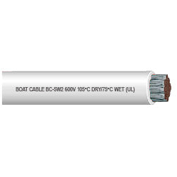 PICO 9006-6-24 6 AWG White Boat Cable Wire, 25' Length