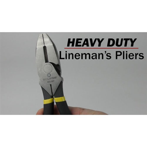 Eclipse 902-307 Heavy Duty Lineman's Pliers 9.5", Side Cutting